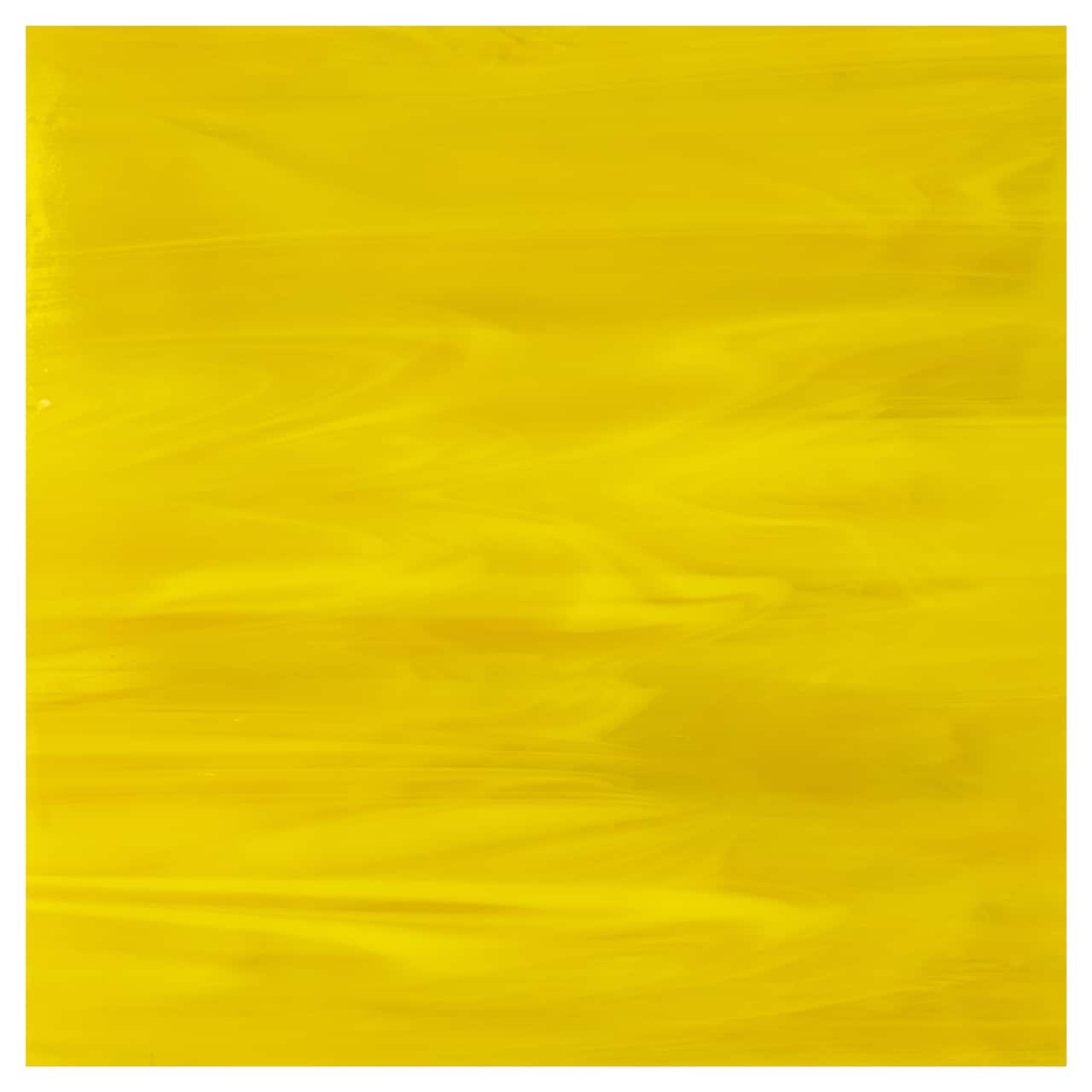 12" Yellow /White Wispy Fusible Stained Glass Sheet